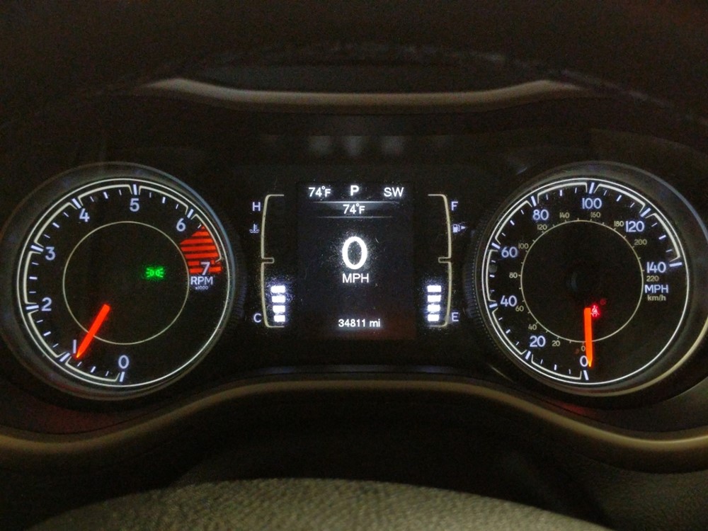2016 Jeep Cherokee - Odometer Close Up