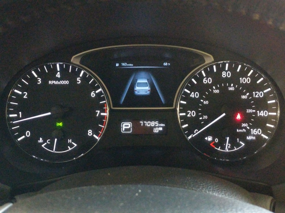 2014 Nissan Altima - Odometer Close Up