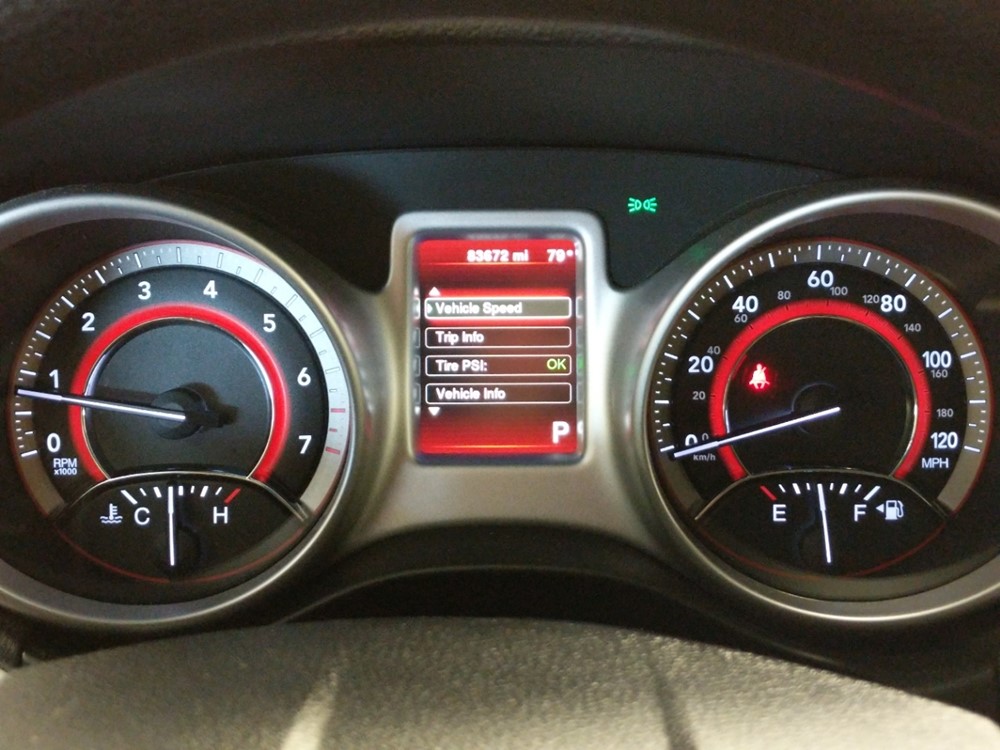 2017 Dodge Journey - Odometer Close Up