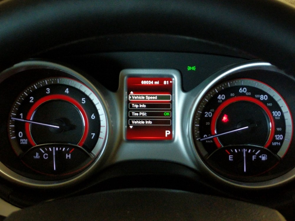 2017 Dodge Journey - Odometer Close Up