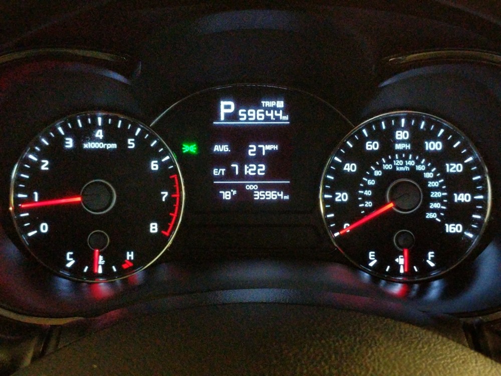 2018 Kia Forte - Odometer Close Up