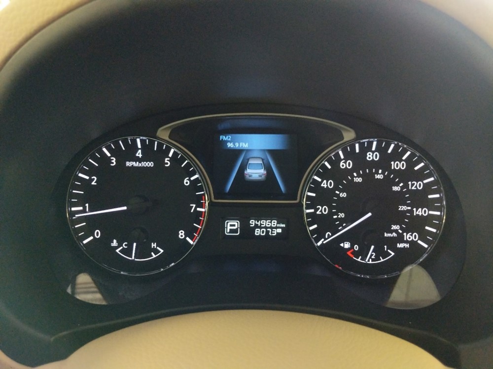 2014 Nissan Altima - Odometer Close Up