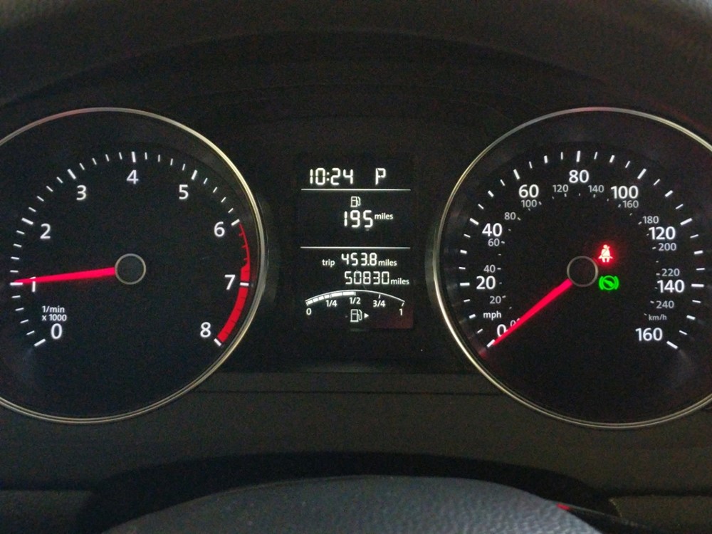 2016 Volkswagen Jetta - Odometer Close Up