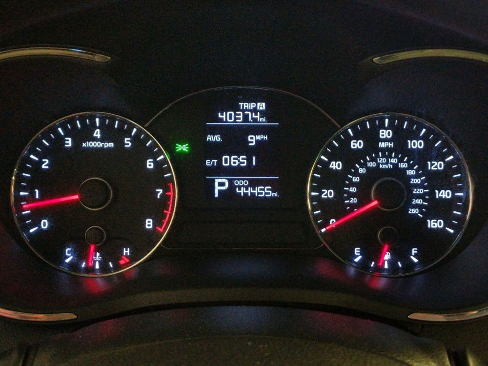 2015 Kia Forte - Odometer Close Up