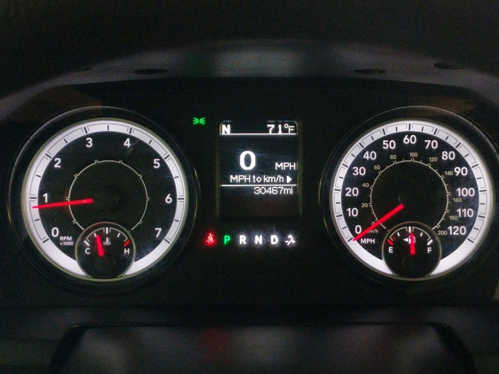 2018 Dodge Ram 1500 - Odometer Close Up
