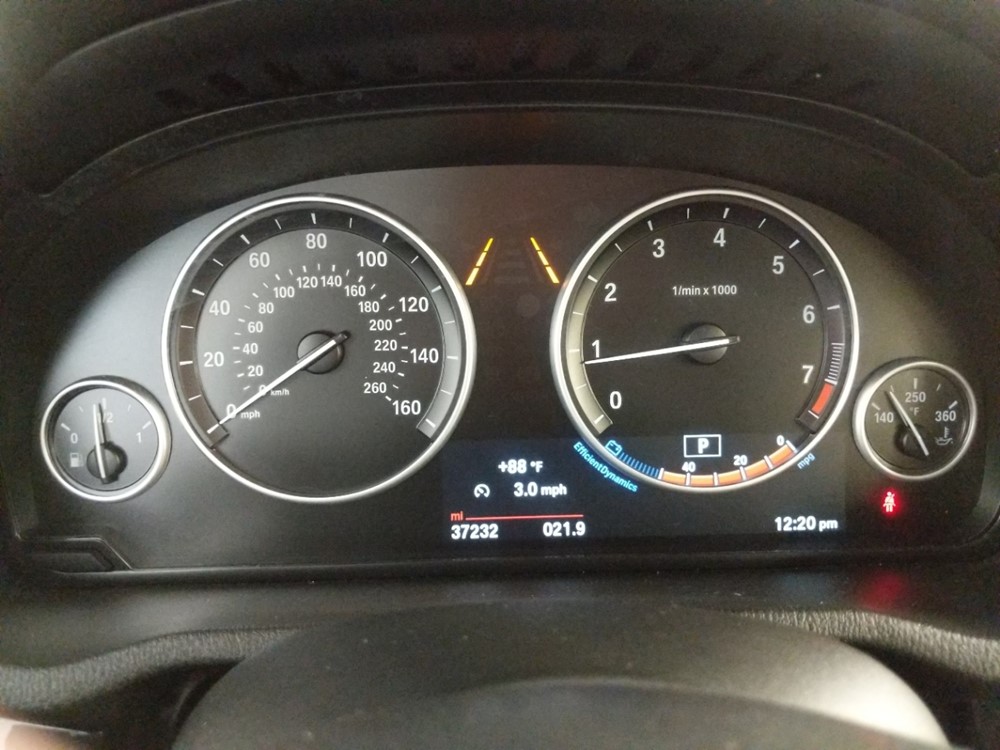 2017 BMW X3 - Odometer Close Up
