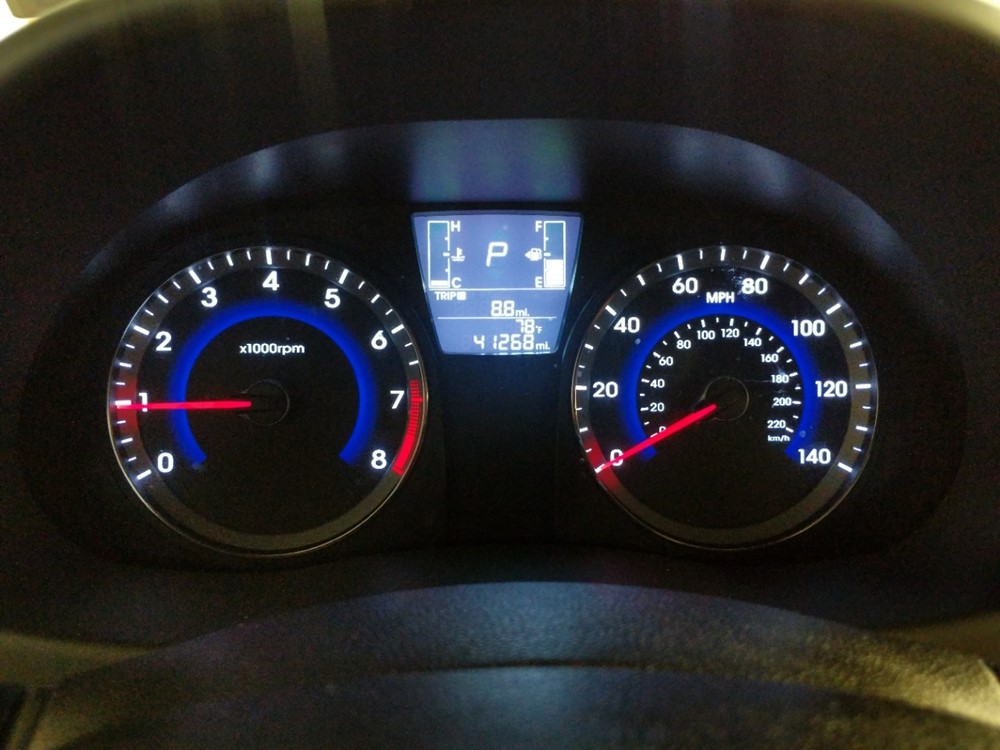 2017 Hyundai Accent - Odometer Close Up