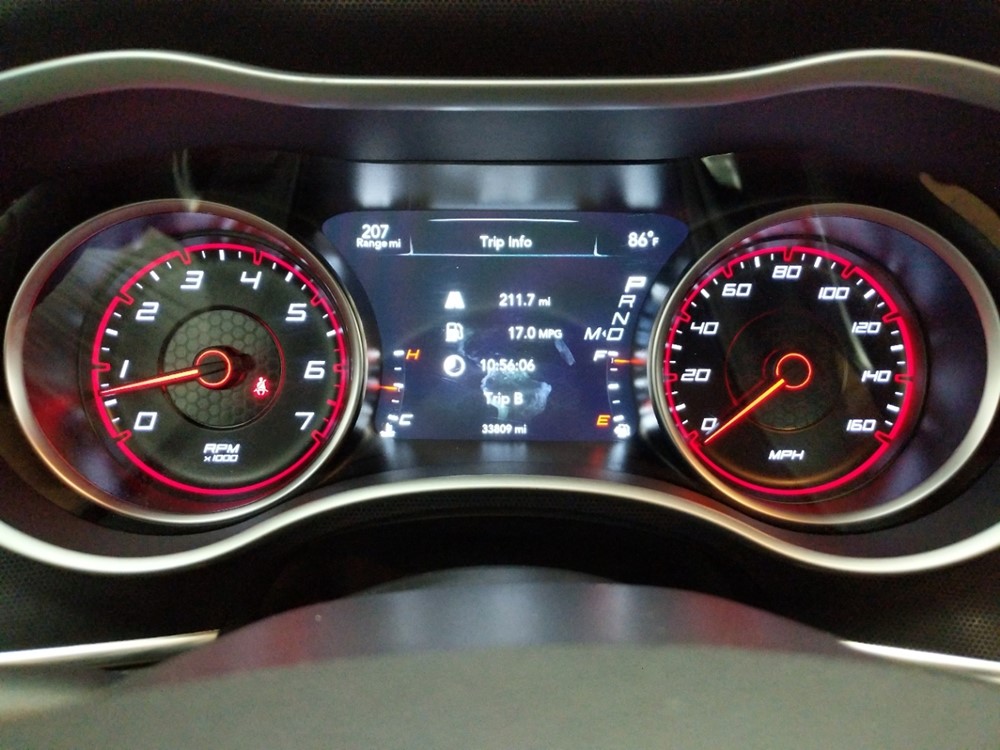 2018 Dodge Charger - Odometer Close Up