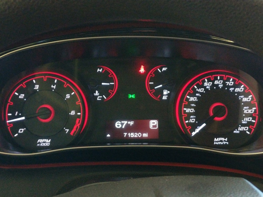 2015 Dodge Dart - Odometer Close Up
