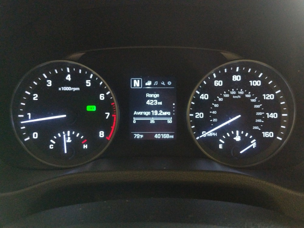 2018 Hyundai Elantra - Odometer Close Up