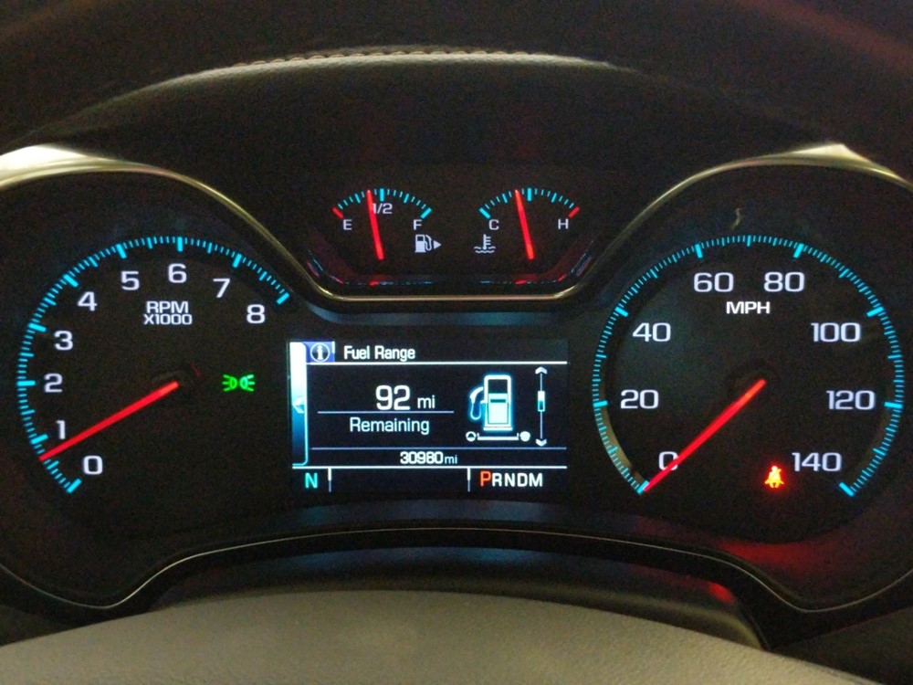 2018 Chevrolet Impala - Odometer Close Up