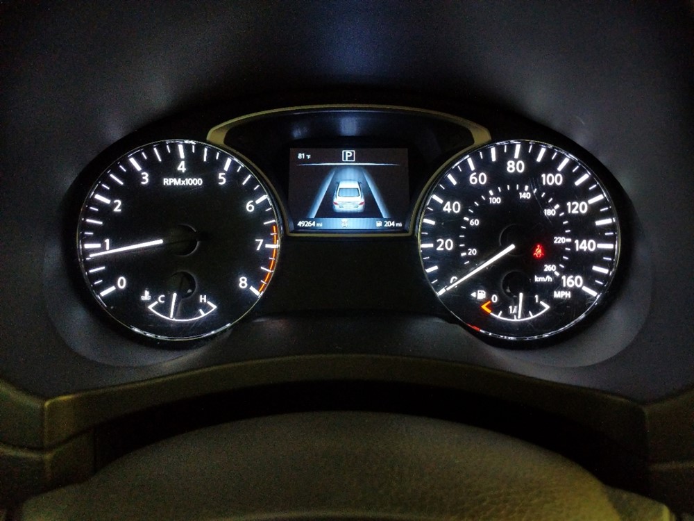 2018 Nissan Altima - Odometer Close Up