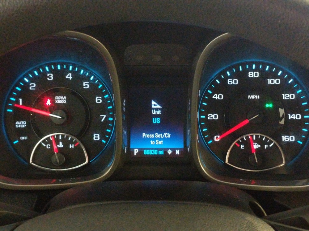 2015 Chevrolet Malibu - Odometer Close Up