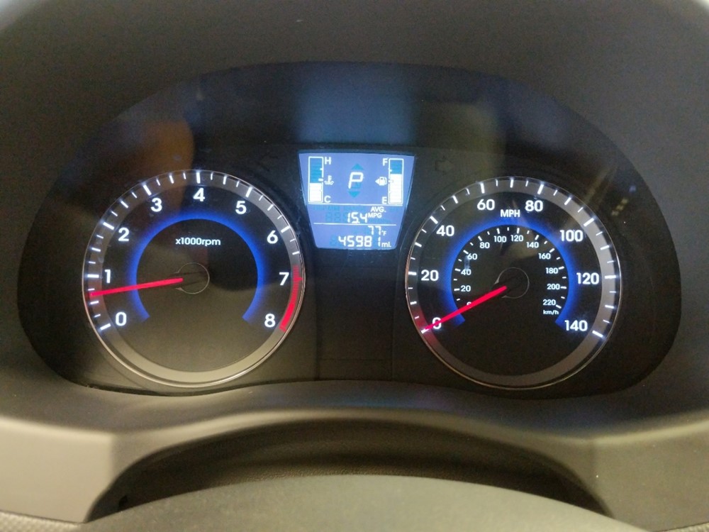 2017 Hyundai Accent - Odometer Close Up