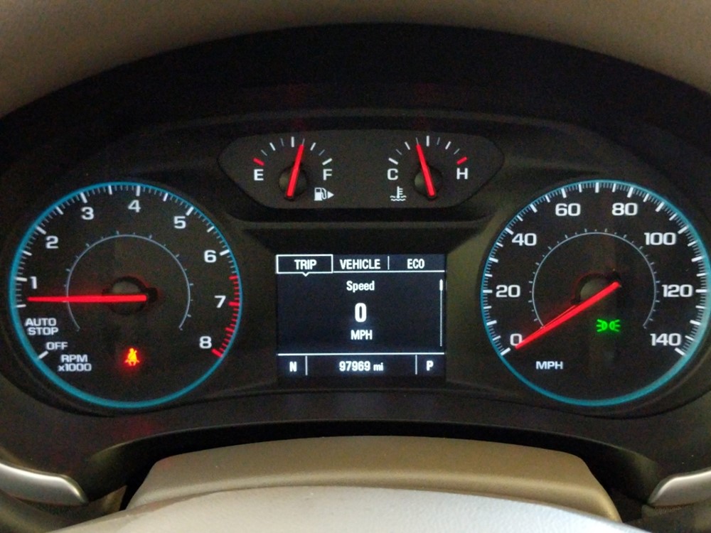 2017 Chevrolet Malibu - Odometer Close Up