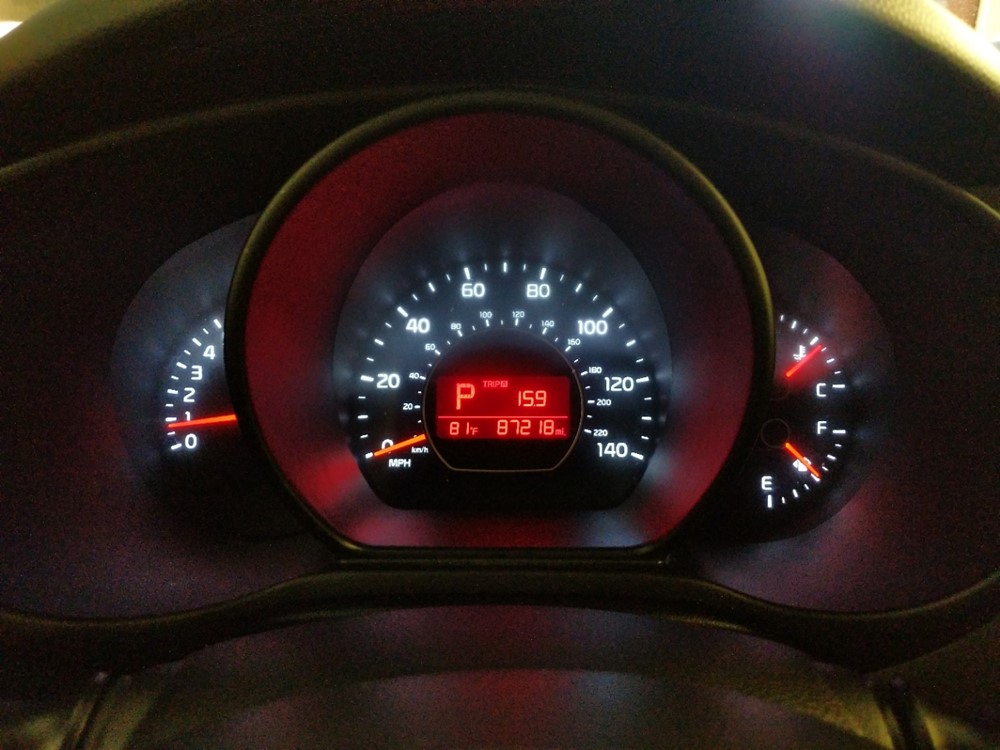 2015 Kia Soul - Odometer Close Up