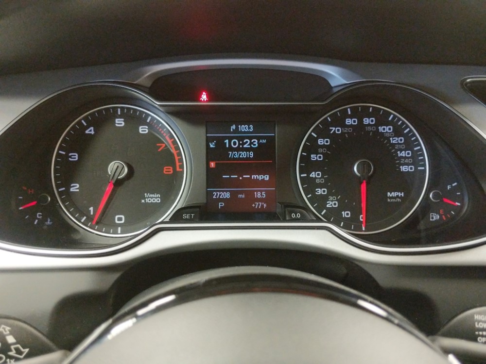 2016 Audi A4 - Odometer Close Up