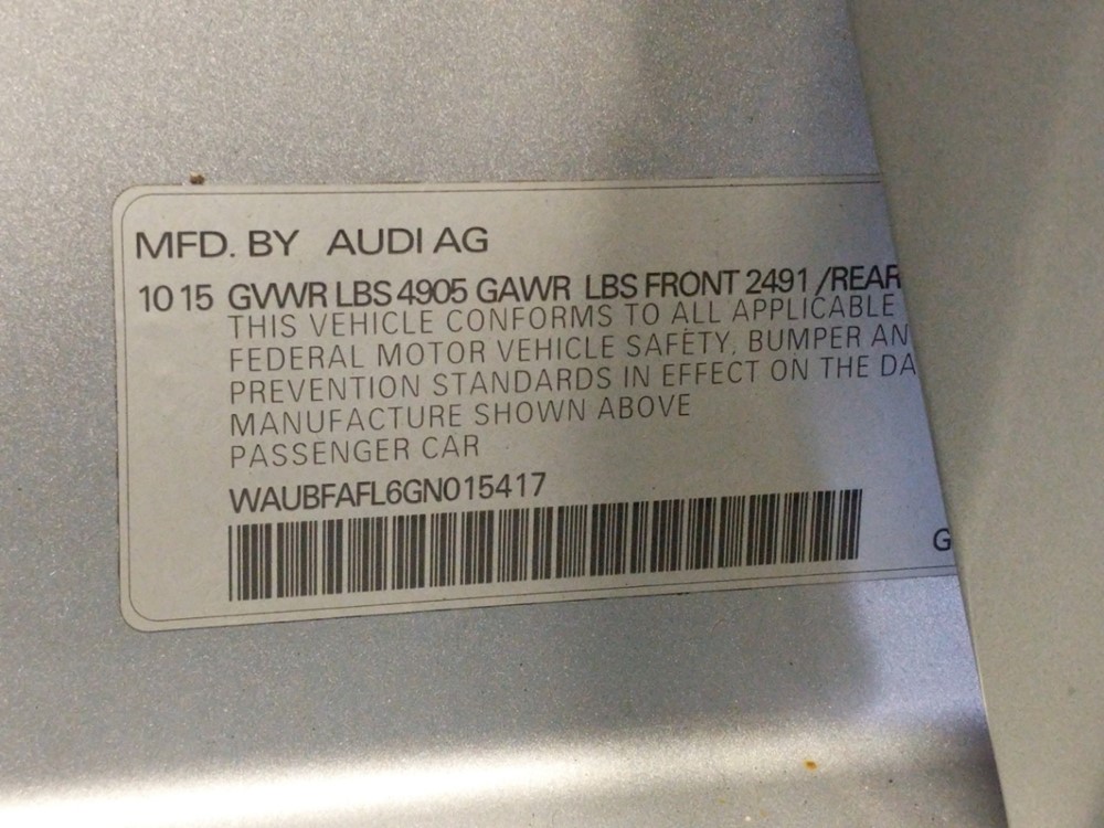 2016 Audi A4 - Trunk