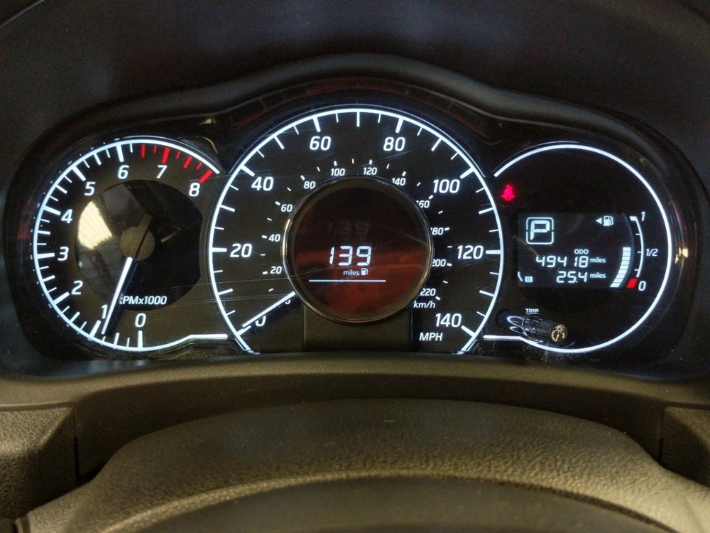 2017 Nissan Versa - Odometer Close Up