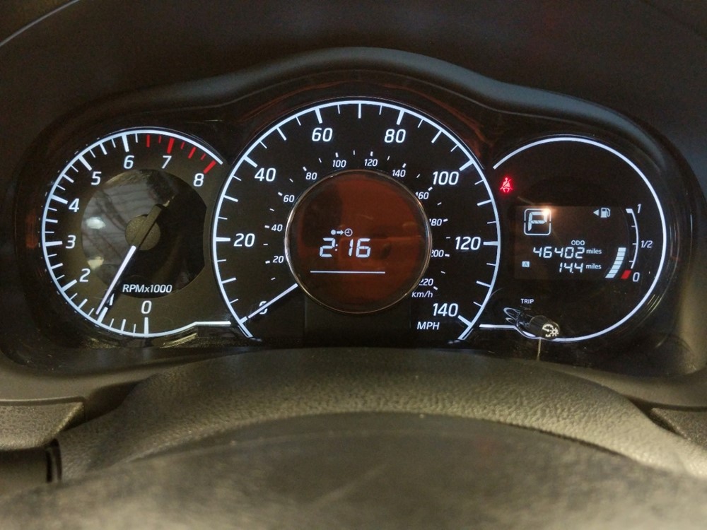 2017 Nissan Versa - Odometer Close Up