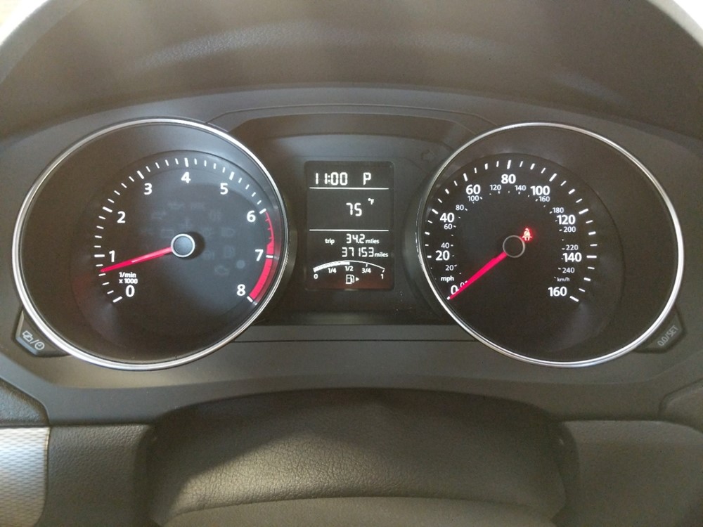 2015 Volkswagen Jetta - Odometer Close Up