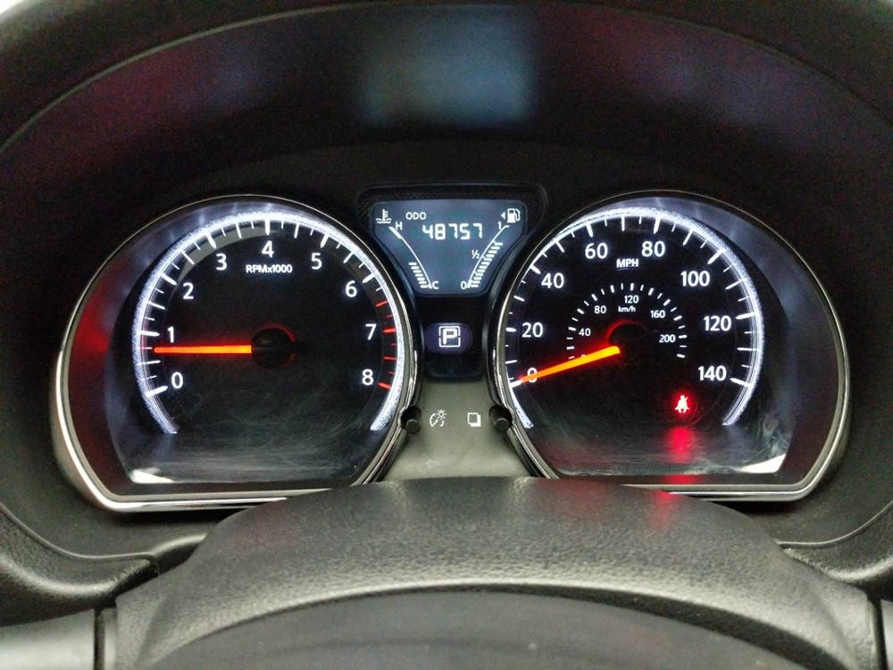 2017 Nissan Versa - Odometer Close Up