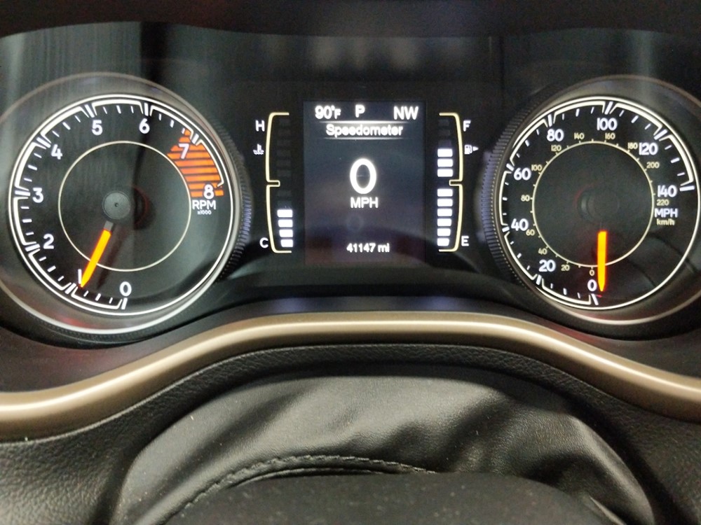 2017 Jeep Cherokee - Odometer Close Up