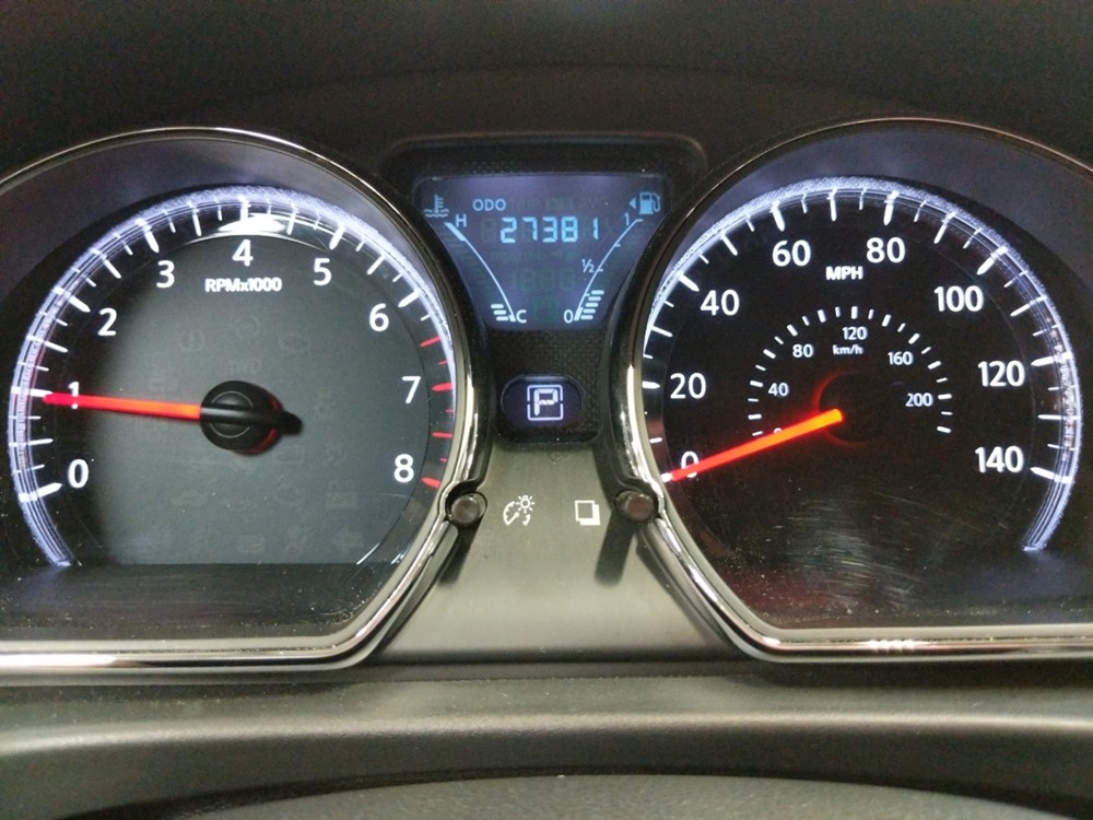 2017 Nissan Versa - Odometer Close Up