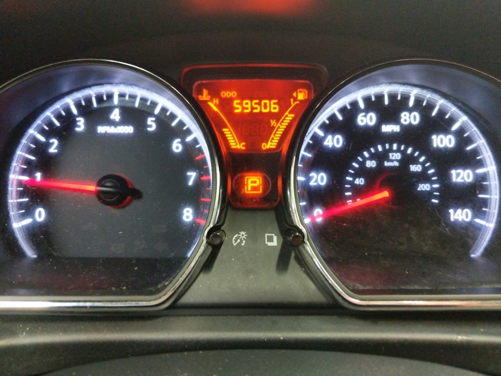 2015 Nissan Versa - Odometer Close Up