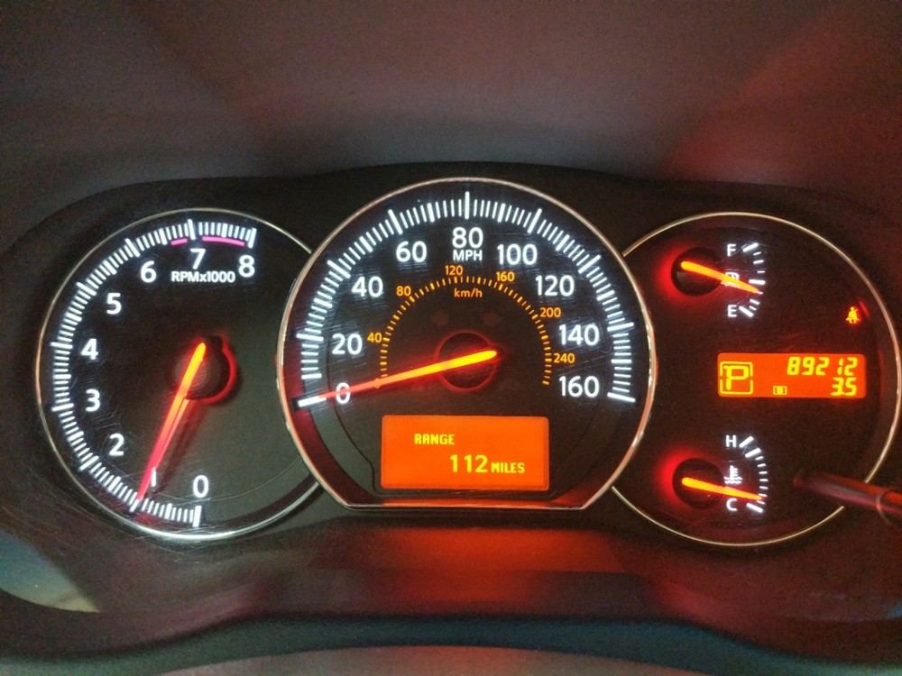 2009 Nissan Maxima - Odometer Close Up