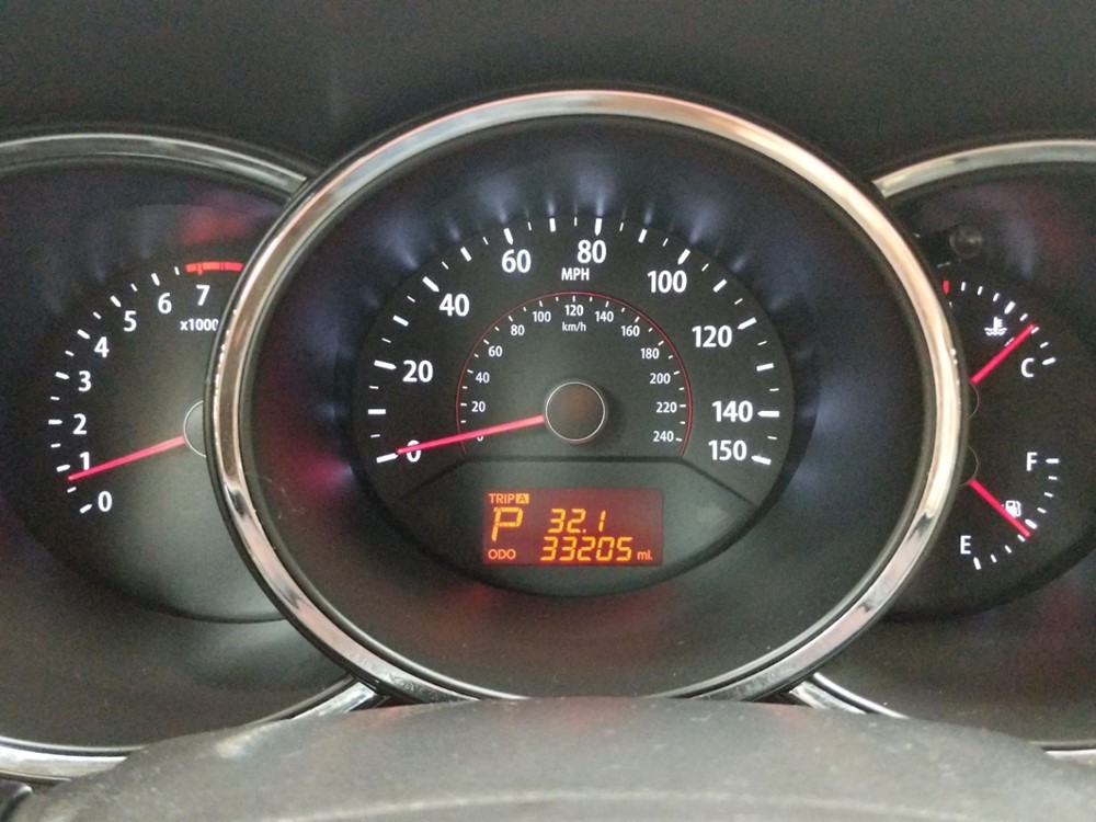 2011 Kia Sorento - Odometer Close Up