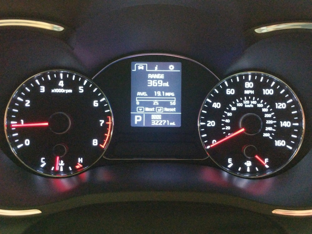 2014 Kia Forte - Odometer Close Up