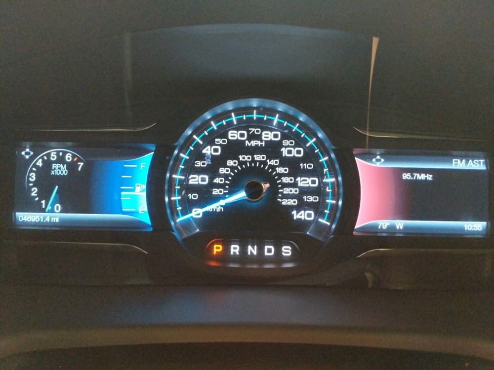 2017 Ford Flex - Odometer Close Up