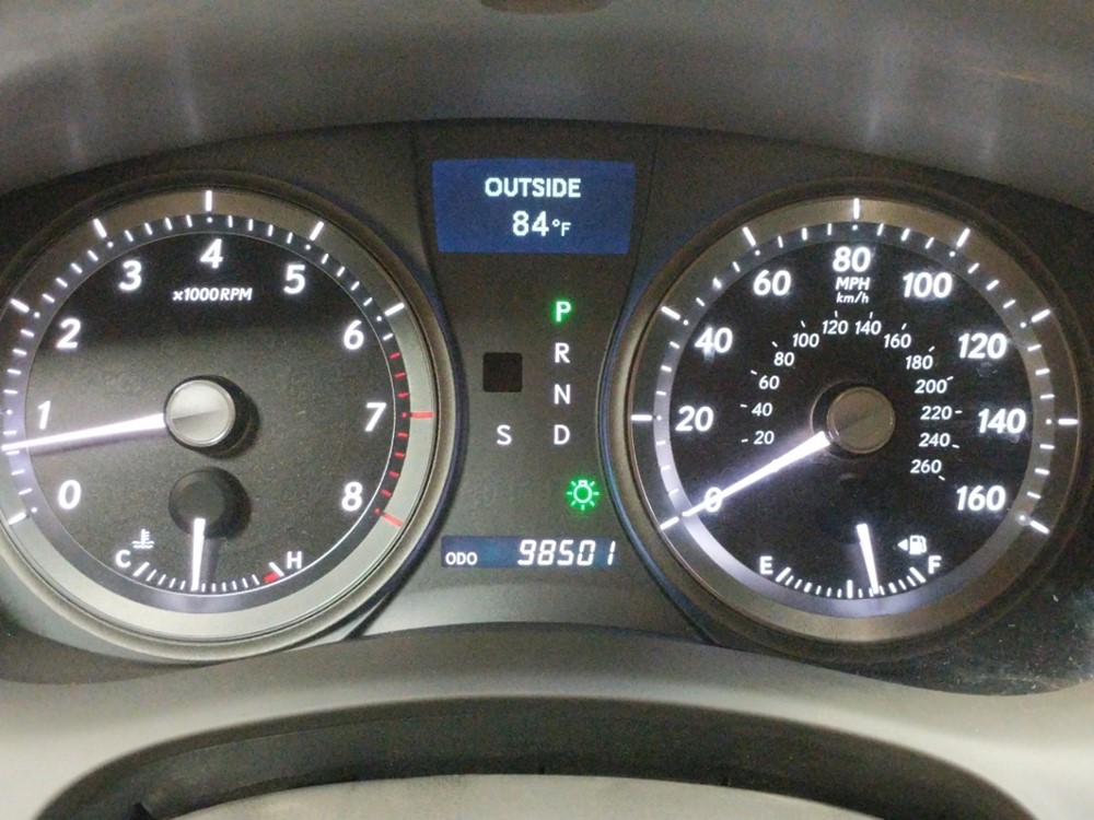 2008 Lexus ES 350 - Odometer Close Up