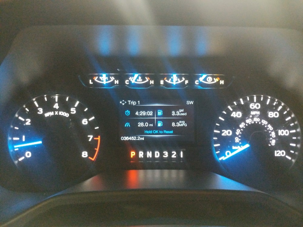2015 Ford F-150 - Odometer Close Up