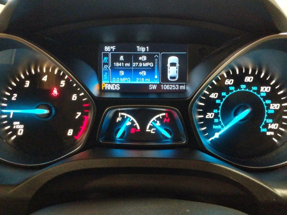2016 Ford Escape - Odometer Close Up