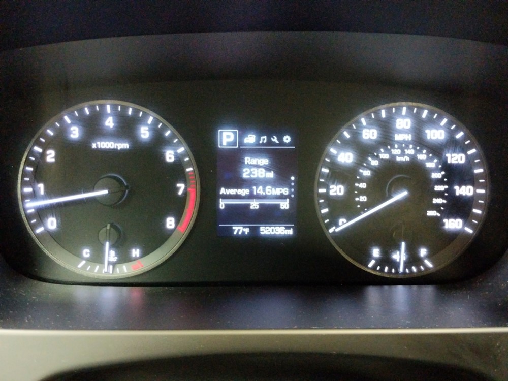 2017 Hyundai Sonata - Odometer Close Up