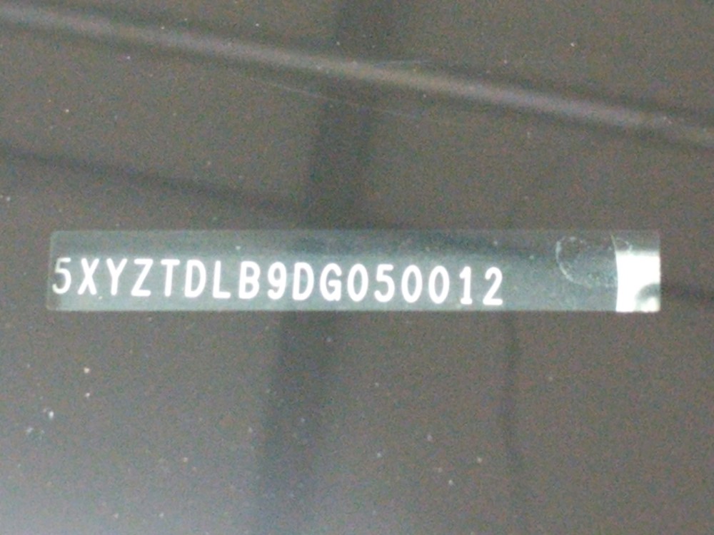 2013 Hyundai Santa Fe - VIN Plate