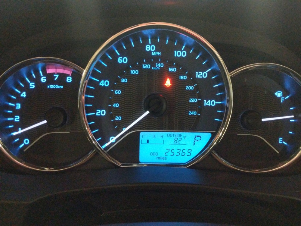 2016 Toyota Corolla - Odometer Close Up