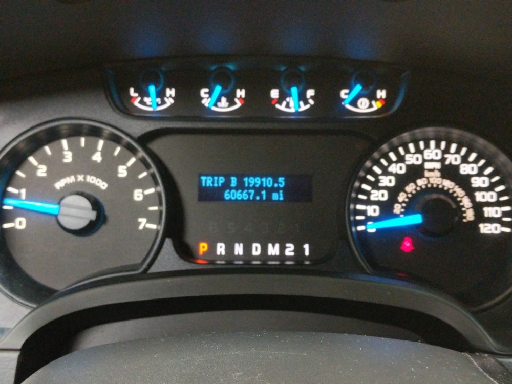 2014 Ford F-150 - Odometer Close Up