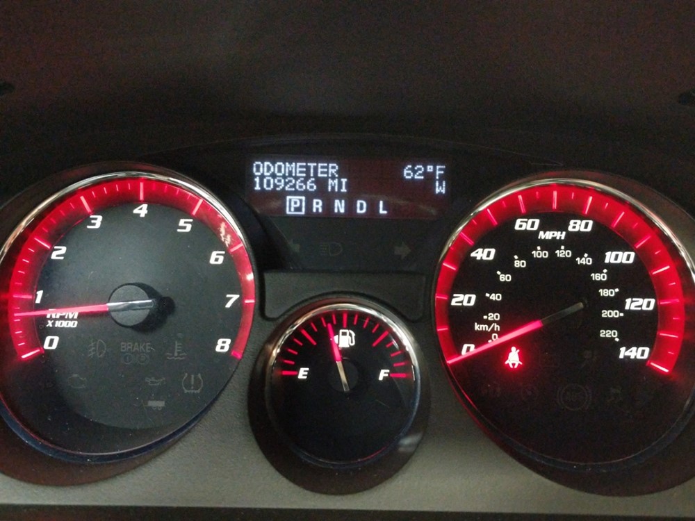 2011 GMC Acadia - Odometer Close Up