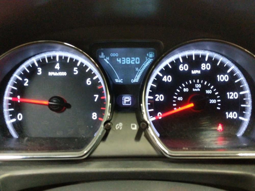 2017 Nissan Versa - Odometer Close Up