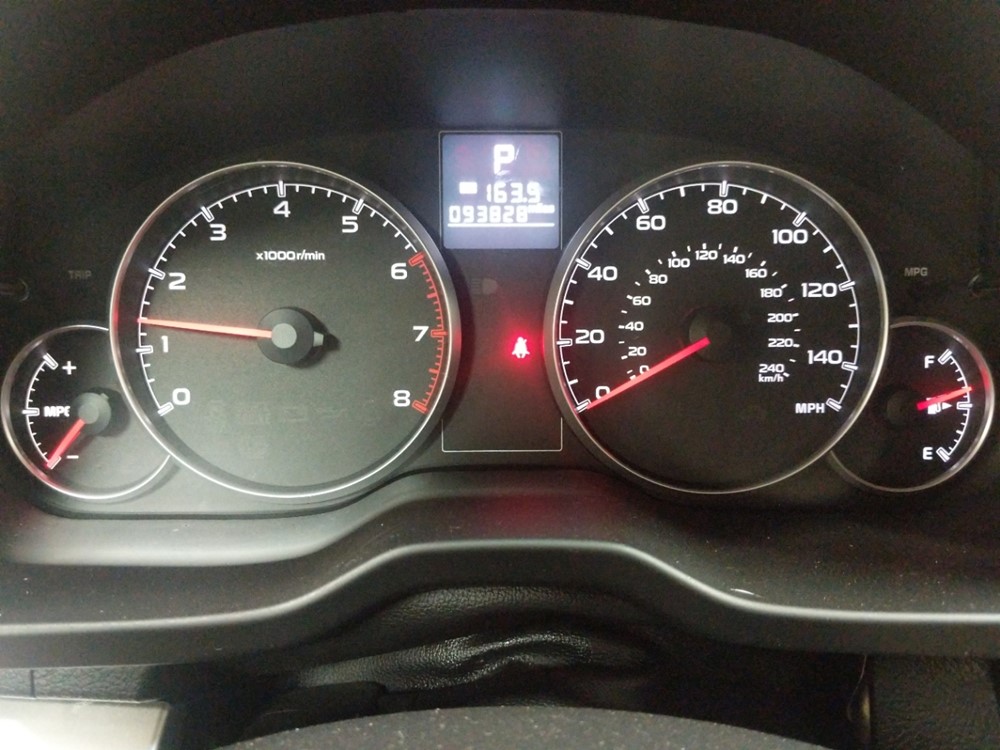 2013 Subaru Outback - Odometer Close Up