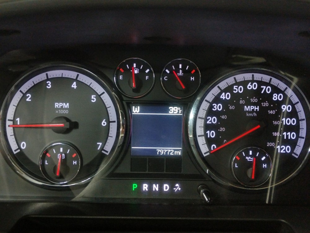 2012 Dodge Ram 1500 - Odometer Close Up
