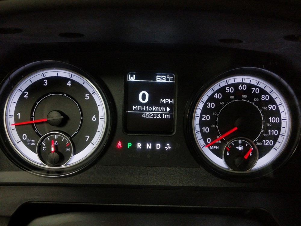 2017 Dodge Ram 1500 - Odometer Close Up