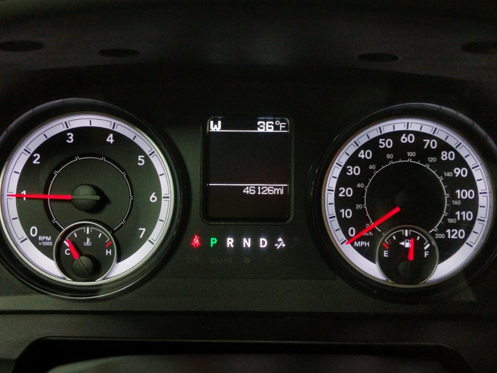 2017 Dodge Ram 1500 - Odometer Close Up