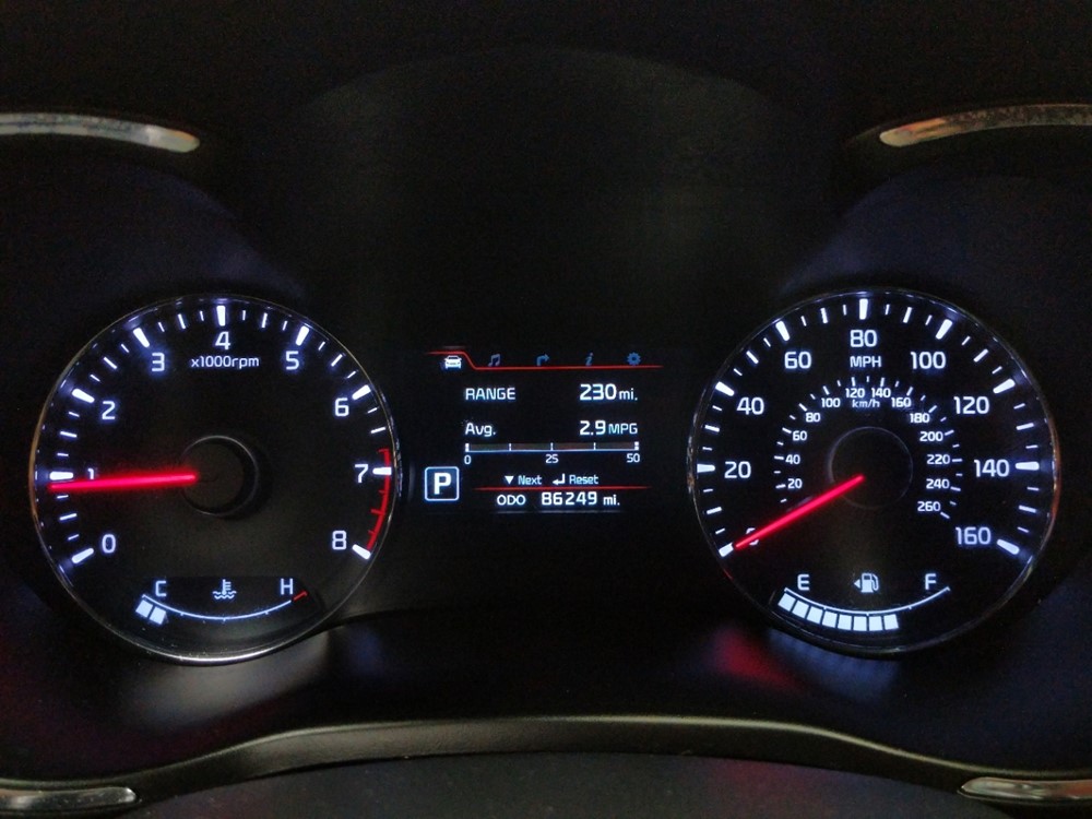 2014 Kia Forte - Odometer Close Up