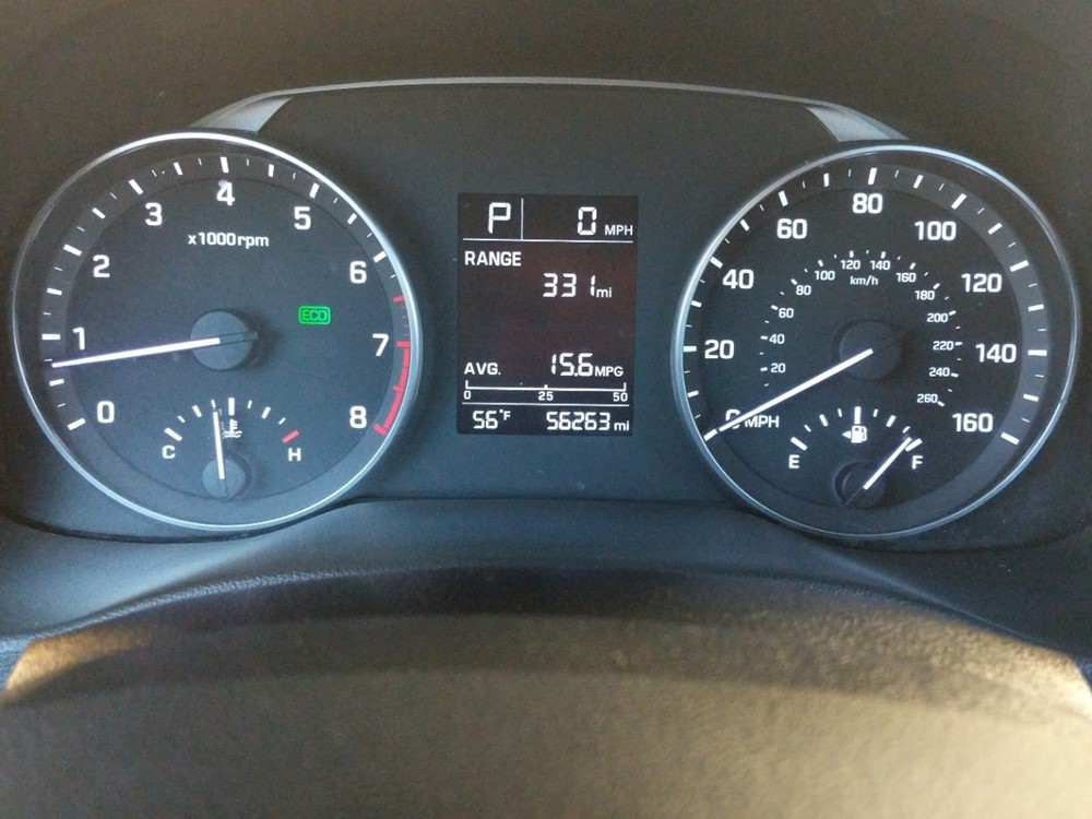 2017 Hyundai Elantra - Odometer Close Up