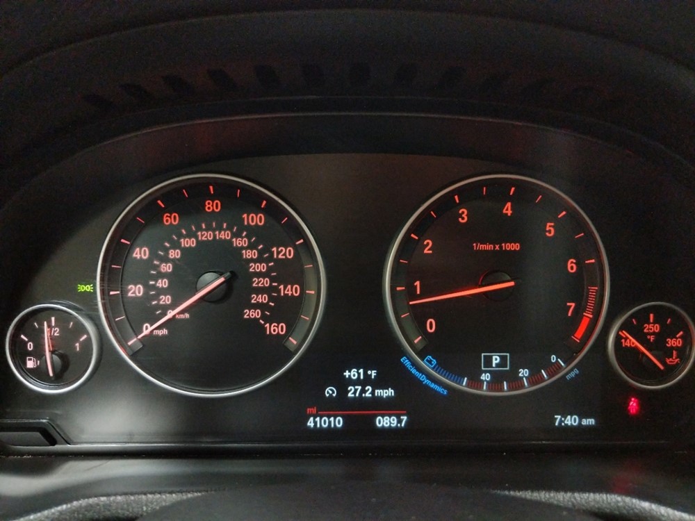 2017 BMW X3 - Odometer Close Up