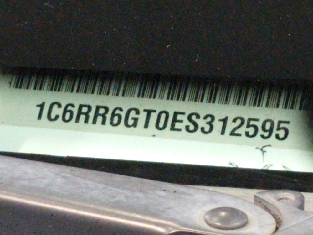 2014 Dodge Ram 1500 - VIN Plate